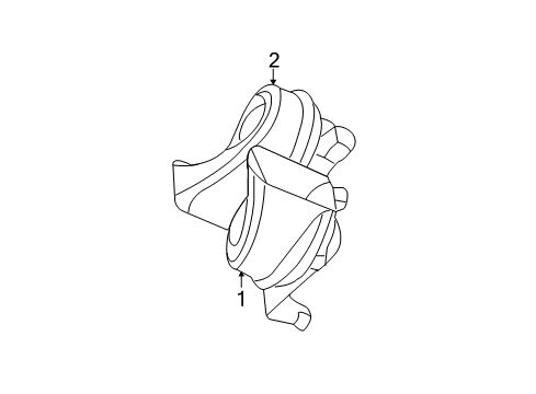 2022 Dodge Durango Horn Diagram