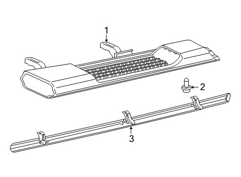 2022 Jeep Wrangler Exterior Trim - Pillars Diagram 1