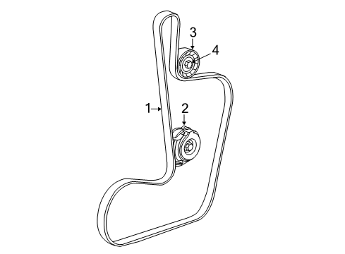 2023 Dodge Charger Belts & Pulleys Diagram 1