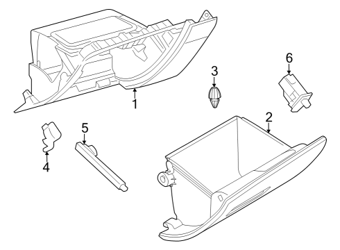 2023 Dodge Hornet GLOVE-OPENING Diagram for 5ZT61LXHAB