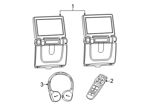 2022 Dodge Durango Entertainment System Components Diagram