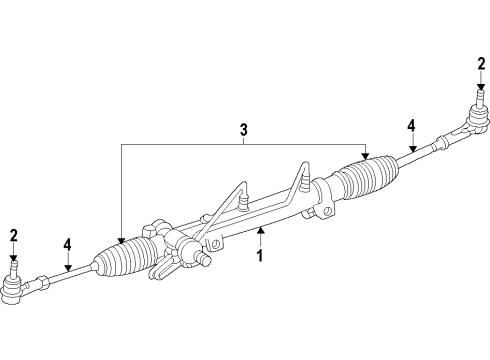 2021 Chrysler 300 Steering Column & Wheel, Steering Gear & Linkage Diagram 3