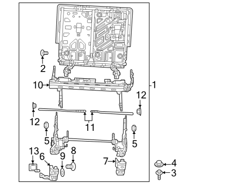 2024 Jeep Grand Wagoneer L Third Row Seats Diagram 4