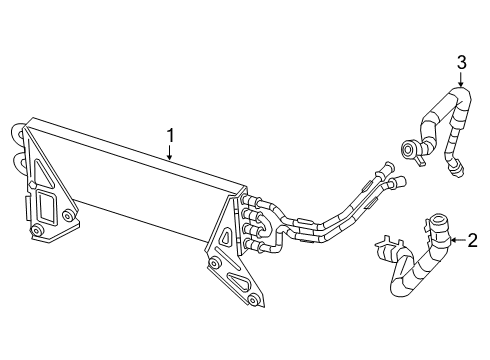 2023 Ram 3500 LINE-POWER STEERING RETURN Diagram for 68607743AA