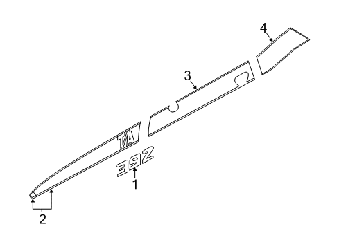 2023 Dodge Challenger Stripe Tape Diagram 4