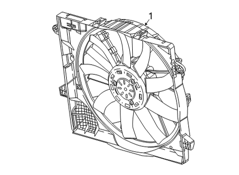 2022 Jeep Gladiator Cooling System, Radiator, Water Pump, Cooling Fan Diagram 1