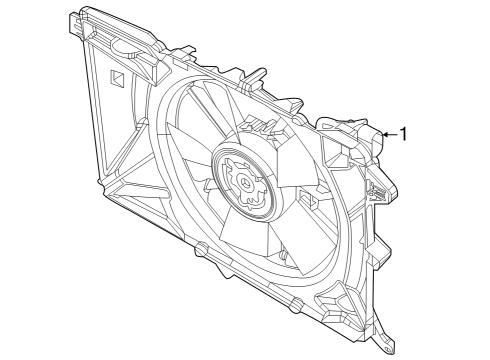 2023 Jeep Compass RADIATOR COOLING Diagram for 68453302AA