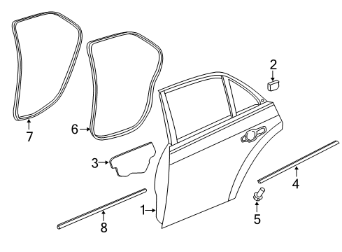 2021 Chrysler 300 Door & Components Diagram 2