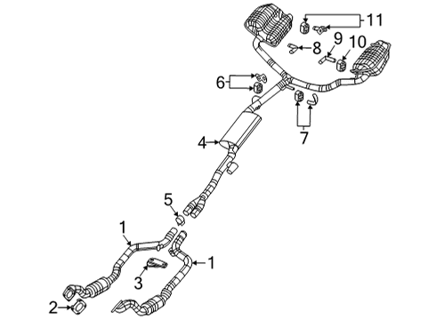 2022 Chrysler 300 Exhaust Components Diagram 2