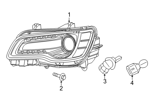 2023 Chrysler 300 Headlamps Diagram 1