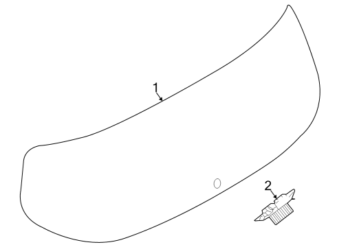 2023 Dodge Hornet Glass - Lift Gate Diagram