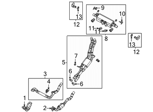 2023 Jeep Wrangler Bracket-Exhaust Diagram for 68484200AA