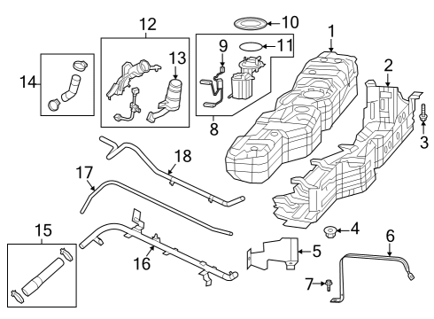 2021 Jeep Gladiator FUEL PUMP/LEVEL UNIT Diagram for 68403974AD