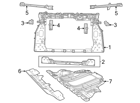 2023 Jeep Compass Bracket-Impact Sensor Diagram for 68506101AA