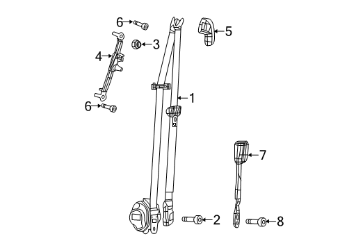 2023 Jeep Compass Seat Belt Diagram 1