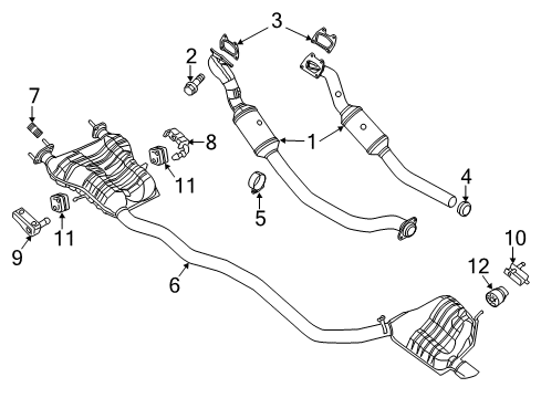 2022 Dodge Durango Exhaust Components Diagram 2