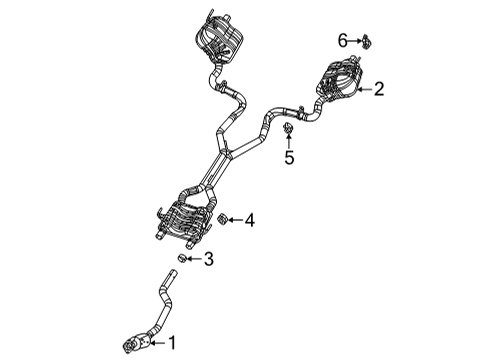 2022 Jeep Grand Cherokee L Exhaust Components Diagram 2