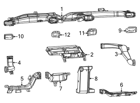 2024 Jeep Grand Wagoneer L Ducts Diagram 3