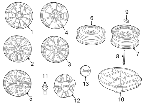 2022 Jeep Cherokee Wheels Diagram