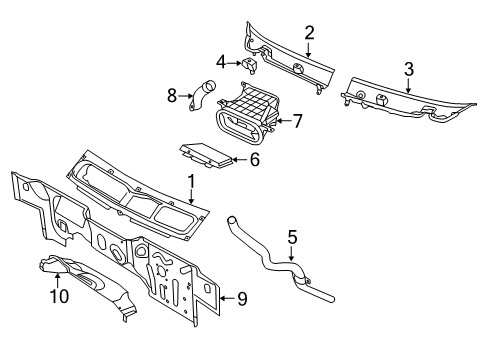 2023 Ram ProMaster 3500 AIR INLET Diagram for 57009078AA