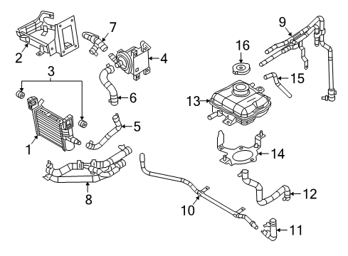 2023 Dodge Charger Radiator & Components Diagram 3