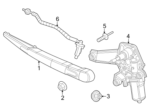 2024 Dodge Hornet NOZZLE-LIFTGATE WASHER Diagram for 68618684AA