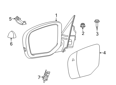 2021 Ram 2500 Mirrors Diagram