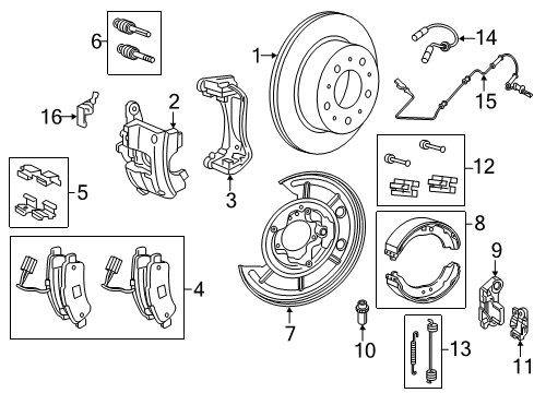 2022 Ram ProMaster 1500 Rear Brakes Diagram 1