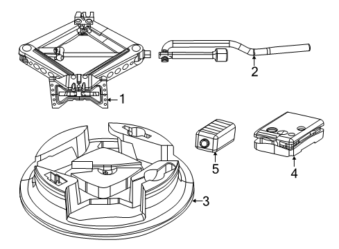 2023 Jeep Compass Jack & Components Diagram