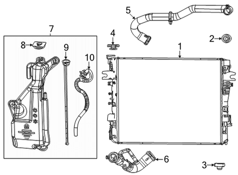 2024 Jeep Wagoneer COOLANT Diagram for 68550777AA