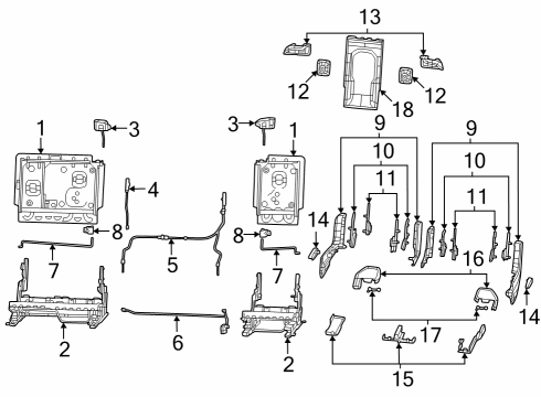 2024 Jeep Grand Cherokee L Second Row Seats Diagram 6