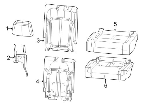 2024 Jeep Grand Wagoneer L Third Row Seats Diagram 1