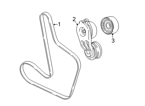 2021 Chrysler Voyager Belts & Pulleys Diagram