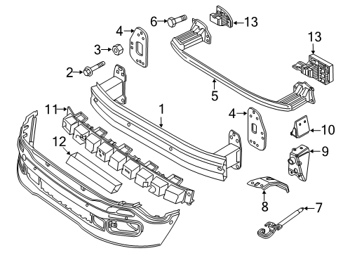 2016 Jeep Renegade Tow Hook Diagram for 68552576AA