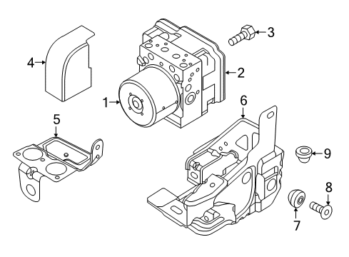 2021 Ram ProMaster City Anti-Lock Brakes Diagram 1