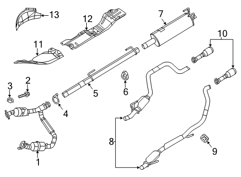 2022 Ram 1500 Classic Exhaust Components Diagram 2