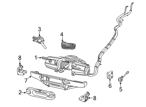 2023 Ram 2500 Electrical Components - Front Bumper Diagram 2