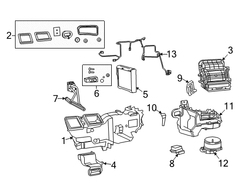 2022 Ram 1500 Classic Blower Motor & Fan Diagram