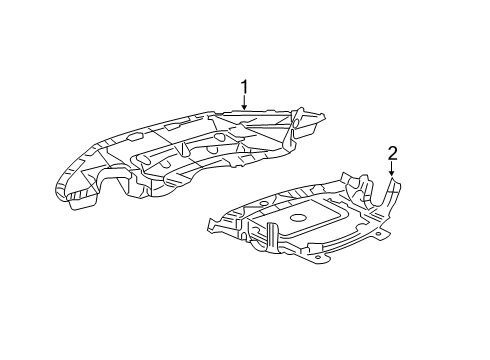 2021 Chrysler 300 Splash Shields Diagram 2