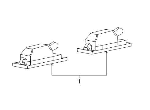 Lamp-License Plate Diagram for 68201960AA