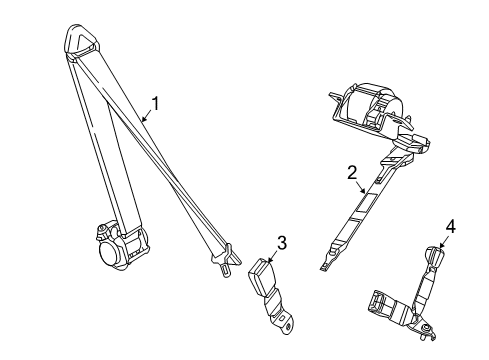 2021 Chrysler Voyager Seat Belt Diagram 3