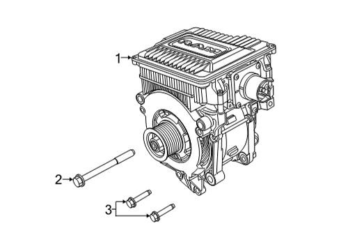 2023 Ram 1500 ALTERNATO-ENGINE Diagram for 68623194AB