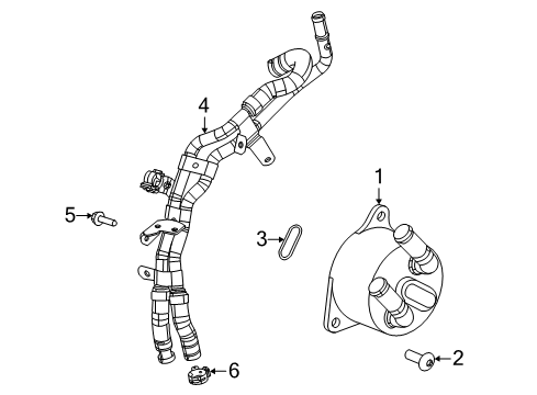 2022 Jeep Compass Trans Oil Cooler Diagram 1