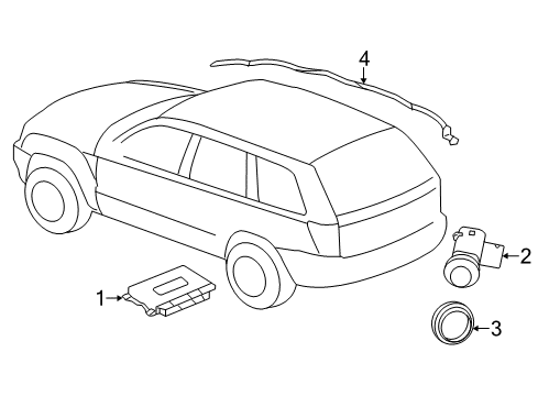 2022 Dodge Durango Parking Aid Diagram 3