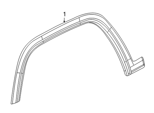 2023 Jeep Grand Wagoneer L Exterior Trim - Fender Diagram