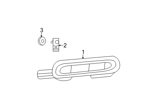 2023 Dodge Charger High Mount Lamps Diagram