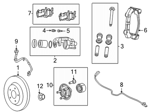 2023 Jeep Grand Cherokee L Rear Brakes Diagram