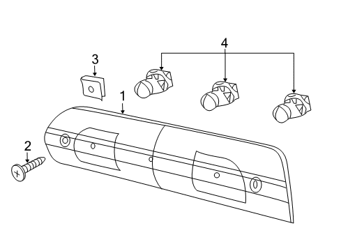 2023 Ram 1500 Classic High Mount Lamps Diagram