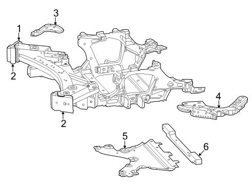 2024 Jeep Grand Cherokee Suspension Mounting - Front Diagram 2