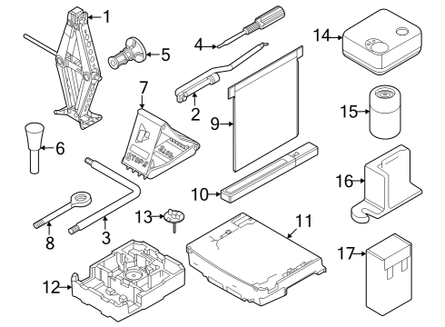 2023 Dodge Hornet Jack & Components Diagram